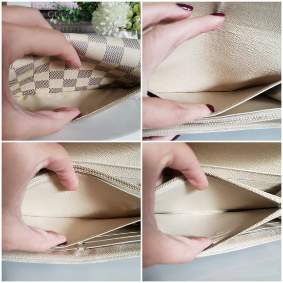 **SOLD** Authentic Pre-owned Louis Vuitton Damier Azur Sarah Flap Wallet - Picture 8 of 15